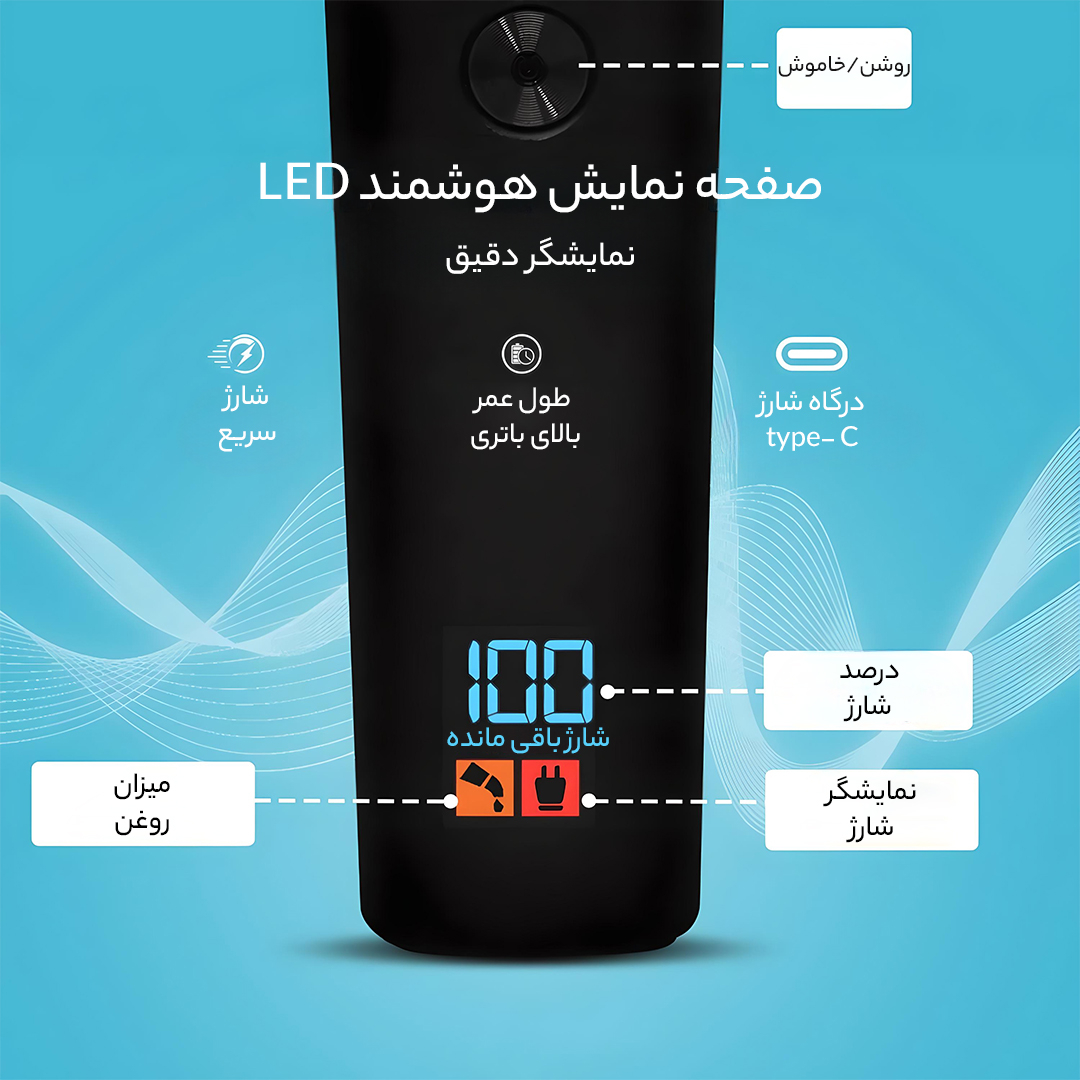 ماشین اصلاح موی سر و صورت وی جی ار مدل V-937