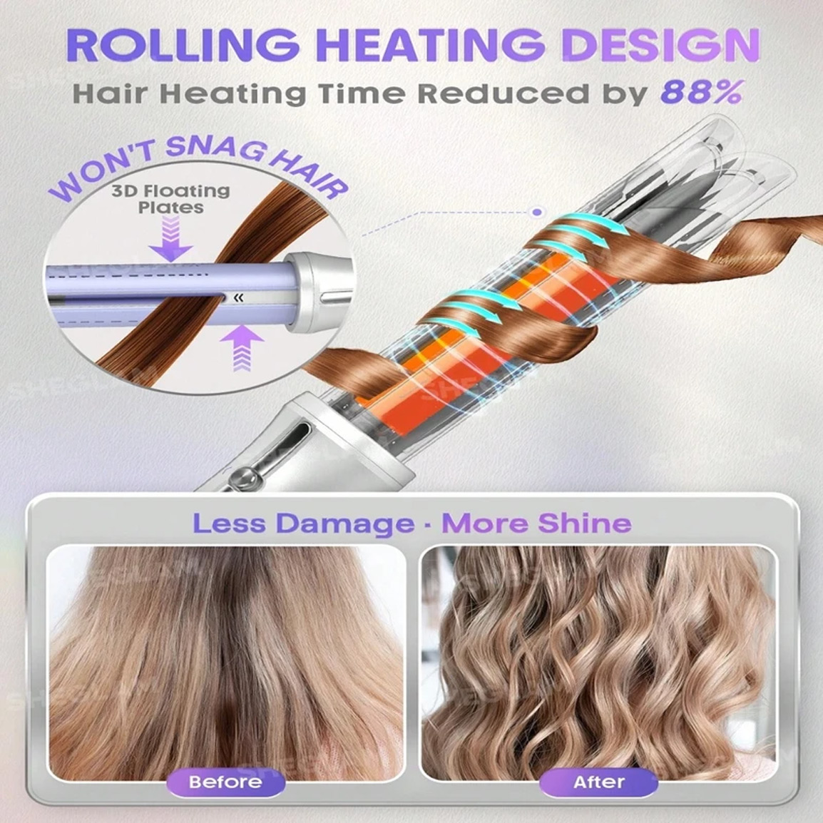 فر کننده و حالت دهنده مو شیگلم هیر مدل One Touch Airflow Styler Pro