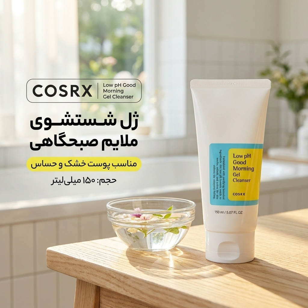 ژل شستشو صورت کوزارکس مدل گود مورنینگ حجم 150 میلی لیتر